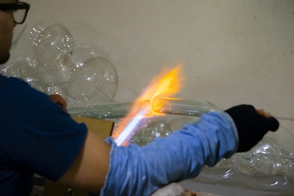 Loetlampe kochen Hobby Glasarbeiten